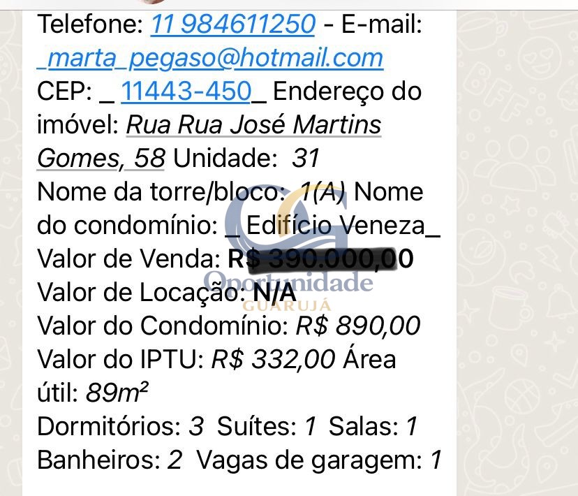Apartamento GUARUJÁ - SP